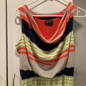 AB Studio summer dress size Large ~ Stripes